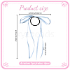 4Pcs 4 Colors Satin Hair Ties OHAR-GO0001-15-2