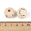 Printed Schima Wood Beads WOOD-T033-02A-3