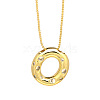 Brass Micro Pave Clear Cubic Zirconia Initial Pendant Necklaces FS-WGF17D9-20-1