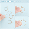 40Pcs 316L Surgical Stainless Steel Hoop Earring Findings STAS-UN0053-41RG-5