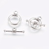 CCB Plastic Toggle Clasps CCB-J027-77AS-1