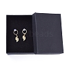 Brass Dangle Stud Earrings EJEW-JE04114-01-4