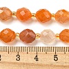 Natural Orange Botswana Agate Beads Strands G-N342-40-5