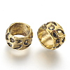 Rondelle Tibetan Style Alloy Beads GLF10982Y-NF-2