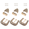 BENECREAT 3 Sets Belt Alloy Buckle Sets FIND-BC0004-79-1