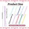 10Pcs 10 Colors Nylon Pendant Decorations for Bag Ornaments AJEW-SC0031-92-2