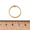 304 Stainless Steel & Natural Shell & Imitation Pearl Cuff Rings for Women RJEW-G372-01G-02-5