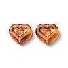 Imitation Amber Transparent Acrylic Beads X-MACR-D071-02D-3