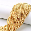 Glass Pearl Beads Strands X-HY-4D-B28-3
