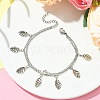 304 Stainless Steel Cable Chains Double Layer Multi-strand Bracelet BJEW-TA00458-2