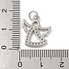 Rack Plating Brass Micro Pave Cubic Zirconia Pendants KK-A200-11P-3