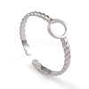 Non-Tarnish 304 Stainless Steel Cuff Rings RJEW-G285-65P-1