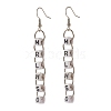 Word Ivrhes Long Brass Dangle Earrings for Women EJEW-JE04753-6