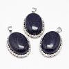 Blue Goldstone Pendants G-D851-36-1