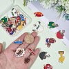 30Pcs 15 Styles Rugby Theme Alloy Enamel Pendants ENAM-SC0007-86-3