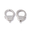 Tarnish Resistant 304 Stainless Steel Handcuff Clasps LS-STAS-D009-02-1