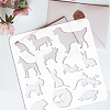 PET Hollow Out Drawing Painting Stencils DIY-WH0391-0092-3