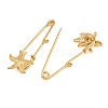 Starfish 304 Stainless Steel Safety Pins Brooch Findings SA-CBA098D-16H-G01-2