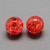 Transparent Crackle Acrylic Beads CACR-R008-10mm-04-1