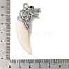 Tibetan Style Alloy Wolf Big Pendants FIND-A042-04AS-3