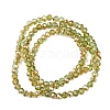 Electroplate Glass Beads Strands EGLA-A034-T4mm-J02-7