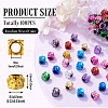 100Pcs UV Plating Opaque Acrylic European Beads PACR-TA0001-32A-4