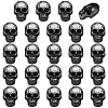 24Pcs 1-Hole Alloy Shank Buttons BUTT-PH0001-81B-1