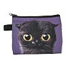 Cute Cat Polyester Zipper Wallets ANIM-PW0002-28E-1