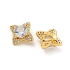 Rack Plating Brass Micro Pave Cubic Zirconia Charms KK-G513-03G-2