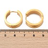 304 Stainless Steel Polishing Effect Hoop Earrings EJEW-M001-40B-G-5