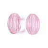 Handmade Ribbed Lampwork Beads LAMP-N042-01-2