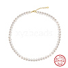 Potato Natural Freshwater Pearl Beaded Necklaces NJEW-G153-06G-1