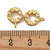 Rack Plating Brass Micro Pave Clear Cubic Zirconia Charms KK-U030-01G-2