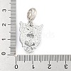 Rack Plating Alloy Enamel Owl European Dangle Charms FIND-B034-11P-02-3