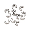 Tarnish Resistant 304 Stainless Steel Crimp Beads Covers STAS-L215-10P-1