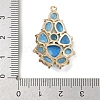 Brass Cat Eye Pendants KK-R224-16C-G-3