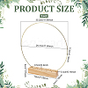 1Pc Wood Dried Flower Holder ODIS-BC0001-31G-2