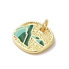 Rack Plating Brass Enamel Pendants KK-Z056-44G-2