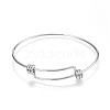 Tarnish Resistant Adjustable 304 Stainless Steel Expandable Bangle Making LS-BJEW-G546-01P-2