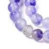 Dyed Natural White Jade Beads Strands G-T140-4mm-A09-4