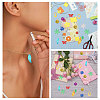 Electroplate Plastic Pendants FIND-CA0011-30-6