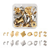 Cheriswelry 32Pcs 16 Style 304 Stainless Steel Stud Earring Findings STAS-CW0001-08-10