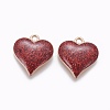 Alloy Enamel Pendants ENAM-L017-G-2