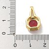 Rack Plating Brass Micro Pave Cubic Zirconia Pendants KK-L224-050G-4