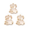 Transparent Resin Crystal Rhinestone Pendants KK-H438-04G-01-1