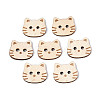Cat Shape Wood Buttons BUTT-T013-11B-1