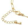 3.5MM Brass Paperclip Chain Bracelet Making MAK-K024-10G-2