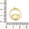 Brass Micro Pave Cubic Zirconia Pendants KK-U048-06G-3