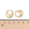 Brass Hoop Earrings for Women EJEW-U041-01G-5