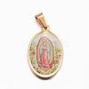 Ion Plating(IP) 304 Stainless Steel Lady of Guadalupe Pendants STAS-H356-32G-1